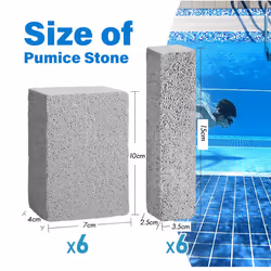 12 PCS Pools Pumice Stone,Pumice Stone for Pool Cleaning