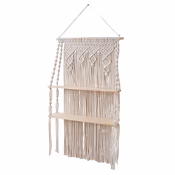Wall Hanging Shelves Macrame Boho Floating Plant Photos Storage Rack