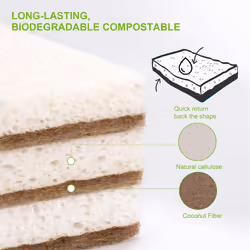 Eco-Friendly Natural Sponges for Dishes Biodegradable Kitchen Sponge