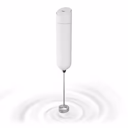 Milk Frother Handheld, Electric Milk Frother for Coffee, White