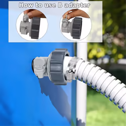 Pool Hose Adapter Kit, 2 Types Pool Pump Hose Connector