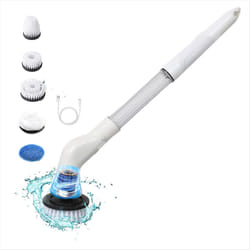 Electric cleaning brush, replaceable brush electric scrubber