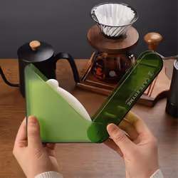 Green Hand-brewed coffee filter paper storage box