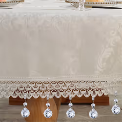 8Pcs Tablecloth Weights Heavy Crystal Tablecloth Weight Hangers