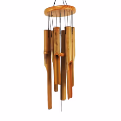 Bamboo Wind Chimes 38In Outdoor Indoor Hanging Decorative Wind Chimes