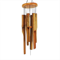 Bamboo Wind Chimes 38In Outdoor Indoor Hanging Decorative Wind Chimes