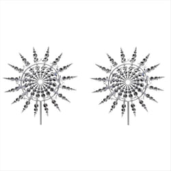 silver Retro wrought iron metal ornaments wrought iron windmill