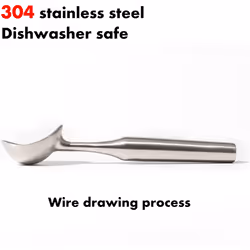 Stainless Steel Ice Cream Scoop with Anti-freeze Liquid Filled Handle