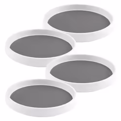 4 Pack 10 Inch Non-Skid Turntable for Cabinet 360 Degree Turntable