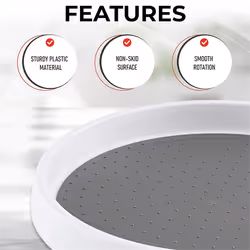4 Pack 10 Inch Non-Skid Turntable for Cabinet 360 Degree Turntable