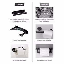 Toilet Paper Holder,Adhesive Toilet Paper Holder Tissue Holder
