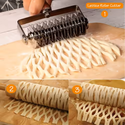 Stainless Steel Lattice Cutter Lattice Roller Cutter Baking Tool