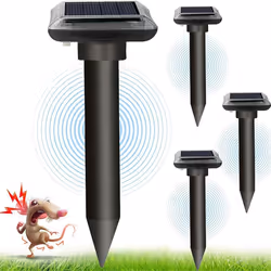 Solar Mole Repellent, Ultrasonic & Solar Powered Mouse Repellent