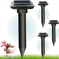 Solar Mole Repellent, Ultrasonic & Solar Powered Mouse Repellent