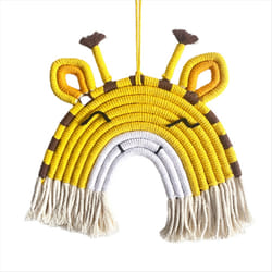 Rainbow Wall Hanging Macrame Woven Rainbow Wall Hanging Hand-Woven,B