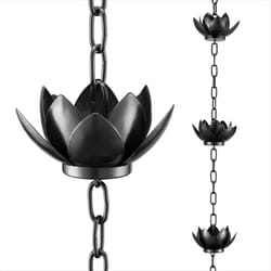 Rain Chain Set, 4ft Copper Plated Rain Chain for Gutters