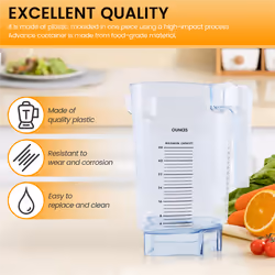 Blender Cup Body (without lid and blade) for