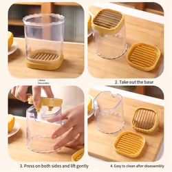 Stainless Steel Slicing Cup Fruit and Vegetable Speed Slicer,B