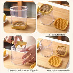 Stainless Steel Slicing Cup Fruit and Vegetable Speed Slicer,A