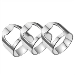 Bartender Ring Bottle Opener Stainless Steel Ring Bottle Opener,C