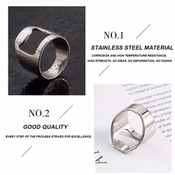 Bartender Ring Bottle Opener Stainless Steel Ring Bottle Opener,C