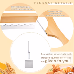 Wooden Bread Bow Knife Bread Slicer With Wooden Handle Bread Slicer