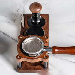 Coffee Grinder Storage Rack Wooden Coffee Tamper Holder