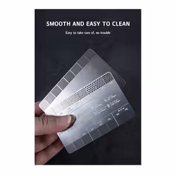 Coffee Powder Grinding Thickness Reference Comparison Card