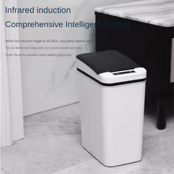 Non-Contact Bathroom Trash Can Automatic Motion Sensor Trash Can (B)