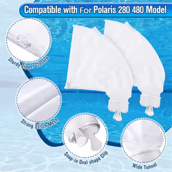 Pool Cleaner Parts 2 All Purpose Filter Bag for 280 480