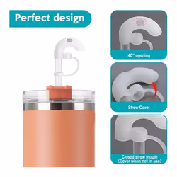 4PCS Anti-Wrinkle Straw Topper Compatible for Tumbler