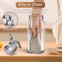 Glass Pitchers,32oz,Wide Mouth Leak-proof Glass Water Pitcher