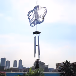 Wind Chimes for Outside Chimes with 3D Wind Spinner Heart