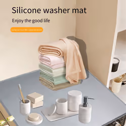 2PCS Washer Dryer Cover ,Dust-Proof Dryer Top Protector Mat