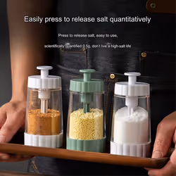 Jars For Spices Salt And Pepper Transparent Seasoning Jar Spice White