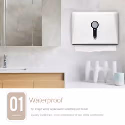 Wall Mount-Adhesive No Drilling-Paper Towel Dispenser-with Lock