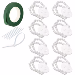 Corsage Wristlet Band 8Pcs Wrist Corsage Bracelets,Pearl
