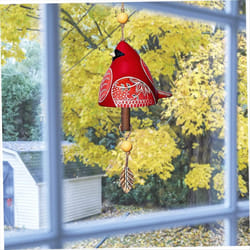 Bird Song Bell Garden Decoration,Hanging Rustic Wind Chime, A