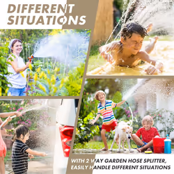 Star 4 Way Heavy Duty Brass Garden Hose Splitter