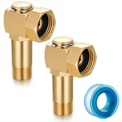 2 pcs Garden Hose Reel Parts Fittings Swivel Elbow Connector
