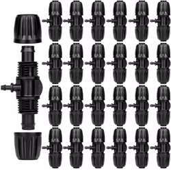 Tee 1/2Inch Drip Irrigation Tubing to 1/4Inch Irrigation Tube Fitting