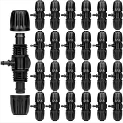 Tee 1/2Inch Drip Irrigation Tubing to 1/4Inch Irrigation Tube Fitting