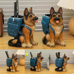 Dog Pen Holder Makeup Brush Holder Storage Box Office Supplies 1Pcs