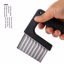 Potato Chip Slicer,Dough Vegetable and Fruit Corrugated Slicing Knife