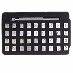 Stamp Engraving Craft Tools, Alphanumeric Stamp Leather Craft,3mm