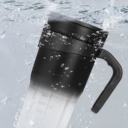 Portable Personal Blender with 6 Blades Rechargeable Handle Straw Lid