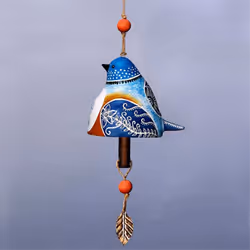 Lively Bird Chime Series, Resin Wind Chimes, Garden Wind Chimes,B