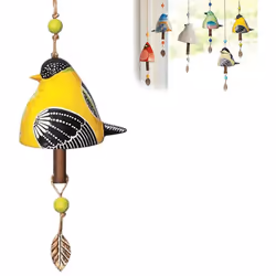 Lively Bird Chime Series, Resin Wind Chimes, Garden Wind Chimes,A