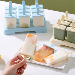 Ice Cream Popsicle Mold, DIY Ice Cream Maker, Popsicle Mold Blue