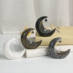 Starry Moon Candlestick Ramadan Festival Home Decoration Lamp A